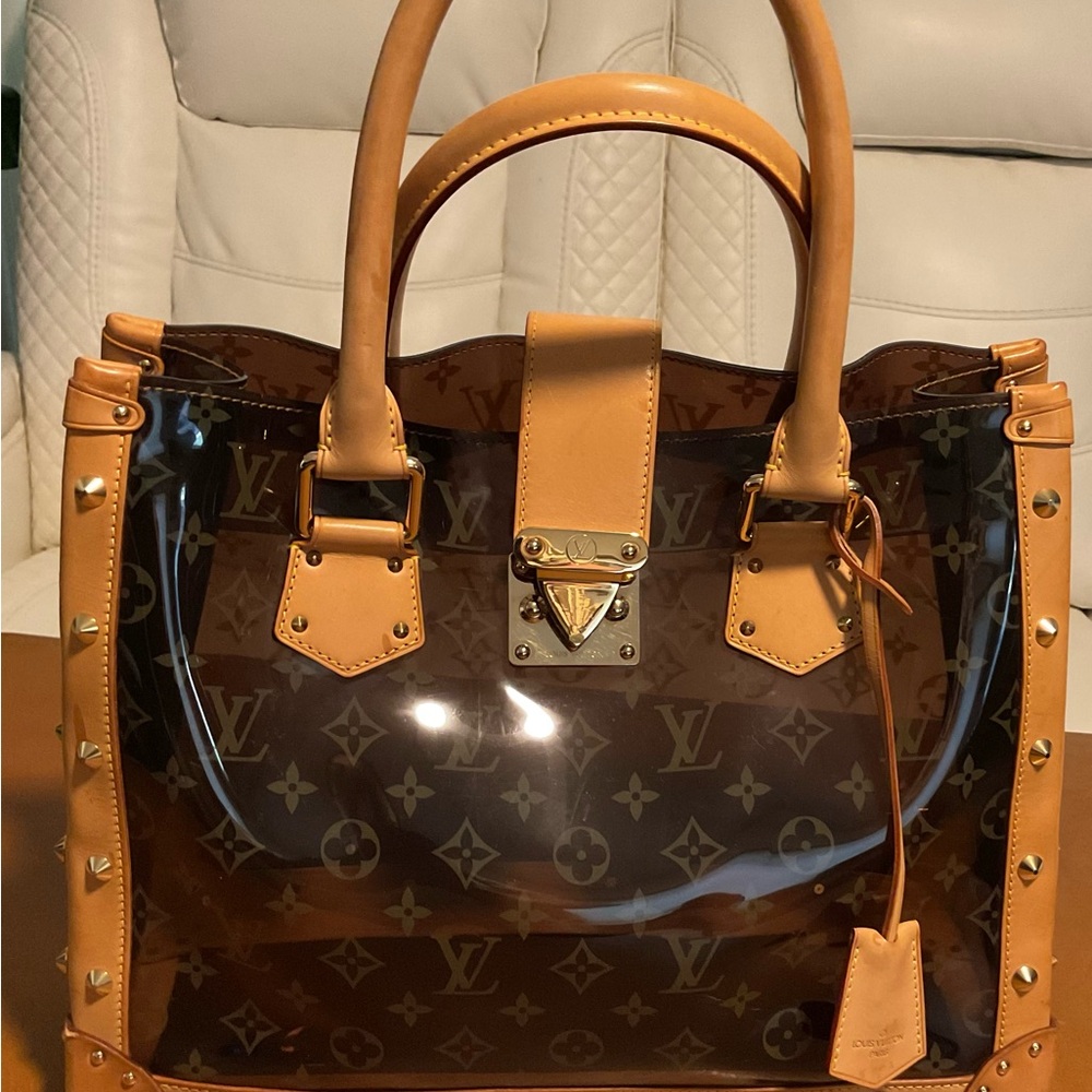 Louis Vuitton Brown and Tan Tote Bag